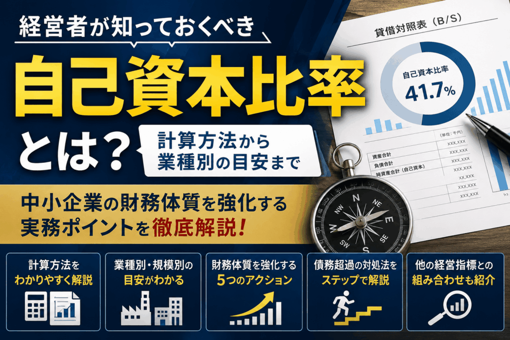 自己資本比率とは｜計算式・業種別目安・上げる方法を経営者目線でわかりやすく解説