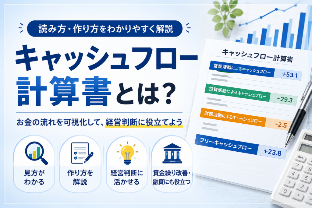 キャッシュフロー計算書とは？読み方・作り方をわかりやすく解説