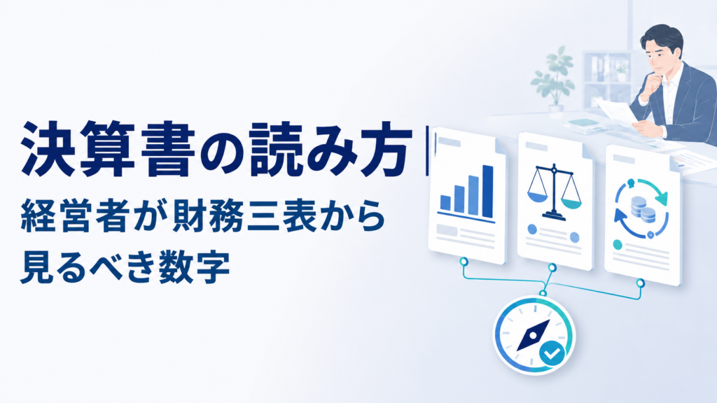 決算書の読み方｜経営者が財務三表から見るべき数字